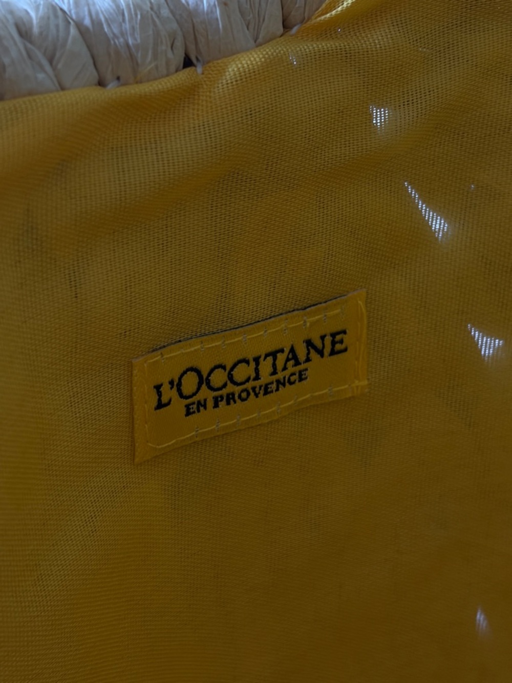 L'occitane En Provence Handmade Natural Paper Straw Tote Bag New with Tags - Picture 7 of 9